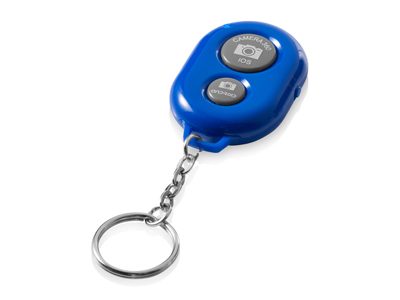 Брелок для селфи с функцией Bluetooth®, ярко-синий/серый - фото