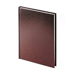 Ежедневник датированный Ideal New, А5, бордовый, белый блок, без обреза - фото