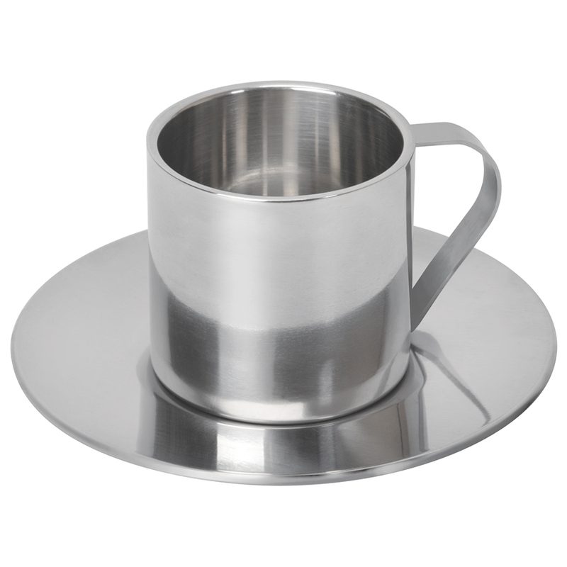 Кофейная пара «Coffemania»; 100 мл; металл; лазерная гравировка - фото