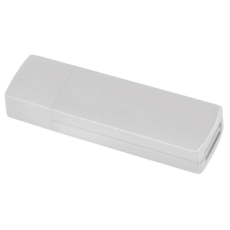 USB flash-карта «Twist» (8Гб),белая, 6х1,7х1см,пластик - фото