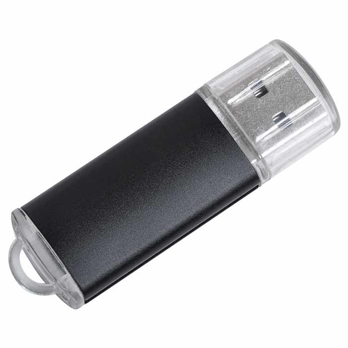 USB flash-карта «Assorti» (8Гб),черная,5,5х1,7х0,6см,металл - фото