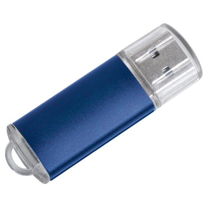 USB flash-карта «Assorti» (8Гб),синяя,5,5х1,7х0,6см,металл - фото