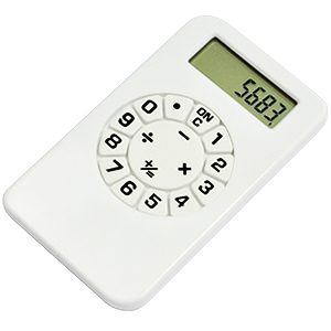 Калькулятор; белый; 5,8х10,2х0,8 см; пластик; тампопечать - фото