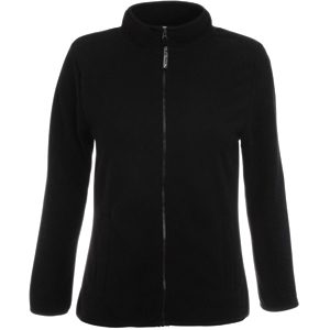Толстовка «Lady-Fit Full Zip Fleece», черный_S, 100% п/э, 250 г/м2 - фото