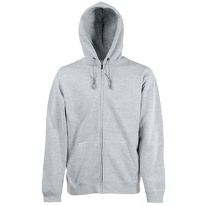 Толстовка «Zip Through Hooded Sweat», серо-лиловый_XL, 70% х/б, 30% п/э, 280 г/м2 - фото
