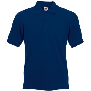 Поло «Slim Fit Polo», темно-синий_S, 97% х/б, 3% эластан, 220 г/м2 - фото