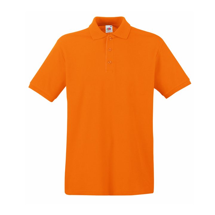 Поло «Premium Polo», оранжевый_M, 100% х/б, 180 г/м2 - фото