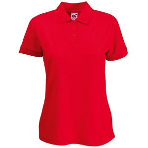 Поло «Lady-Fit 65/35 Polo», красный_S, 65% п/э, 35% х/б, 180 г/м2 - фото