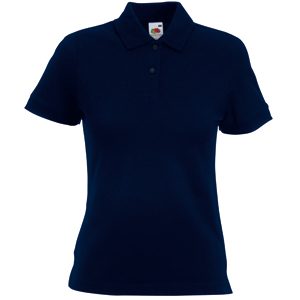 Поло «Lady-Fit Polo», глубокий темно-синий_XL, 97% х/б, 3% эластан, 220 г/м2 - фото