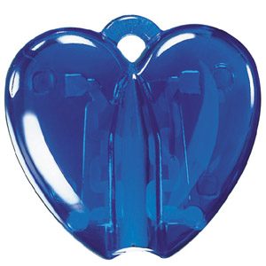 HEART CLACK, держатель для ручки, прозрачный синий, пластик - фото