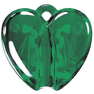 HEART CLACK, держатель для ручки, прозрачный зеленый, пластик - фото