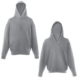 Толстовка Unique Hoodie, серо-лиловый_S, 80% хлопок, 20% полиэстер, 280 г/м2 - фото