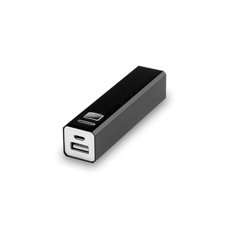 Универсальное зарядное устройство «Thazer» (2200mAh), черный, 9,4х2,2х2,2 см,металл - фото