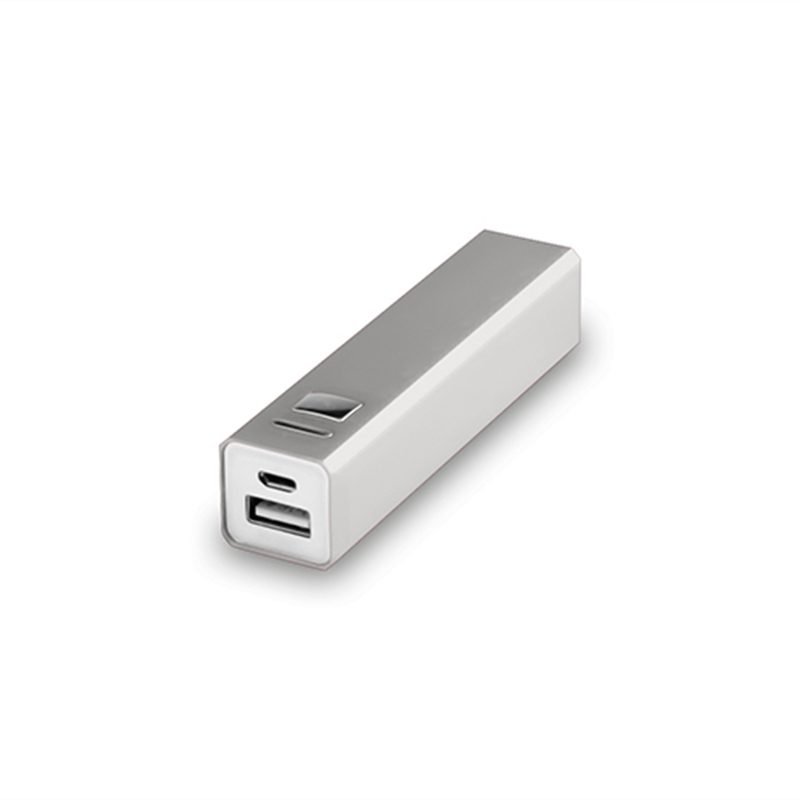 Универсальное зарядное устройство «Thazer» (2200mAh), серебристый, 9,4х2,2х2,2 см,металл - фото