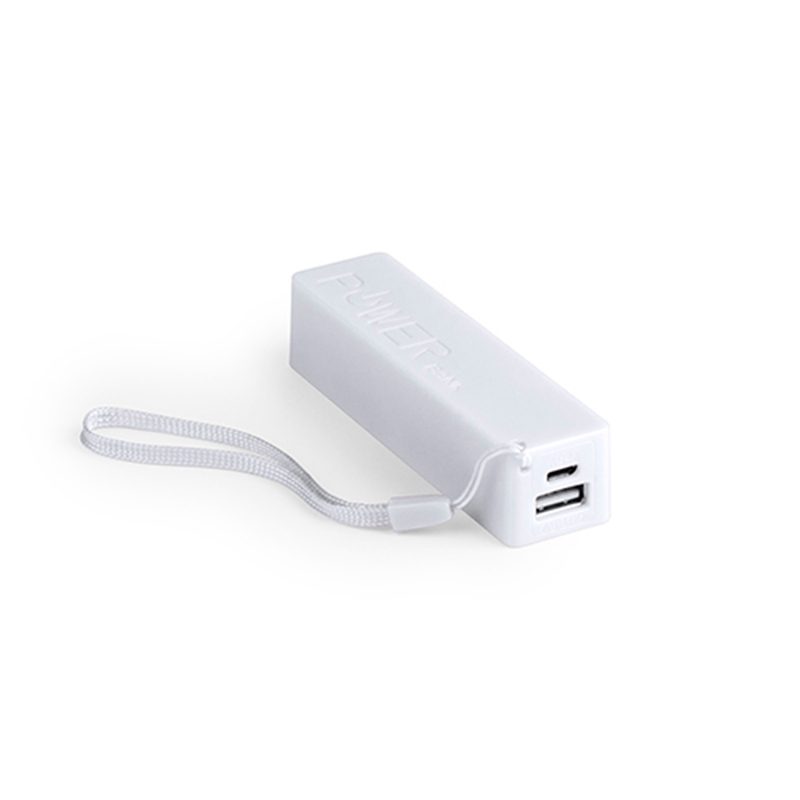 Универсальное зарядное устройство «Keox» (2000mAh), белый, 9,7х2,6х2,3 см,пластик - фото