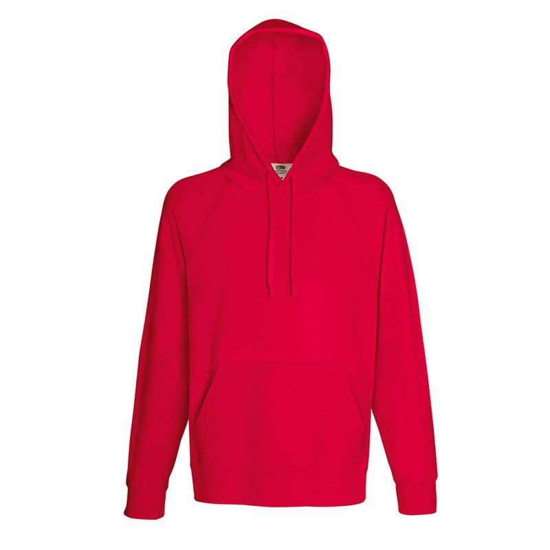 Толстовка мужская «LIGHTWEIGHT», красный_M, 80% хлопок, 20% полиэстер, 240 г/м2 - фото