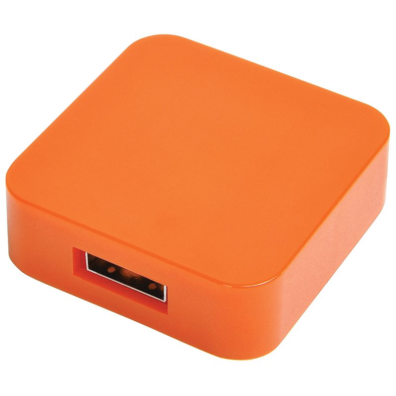 USB flash-карта «Akor» (8Гб),оранжевая, 4х4х1,3см,пластик - фото