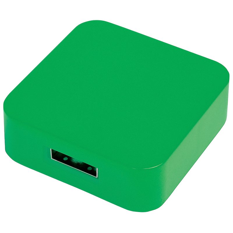 USB flash-карта «Akor» (8Гб),зеленая, 4х4х1,3см,пластик - фото