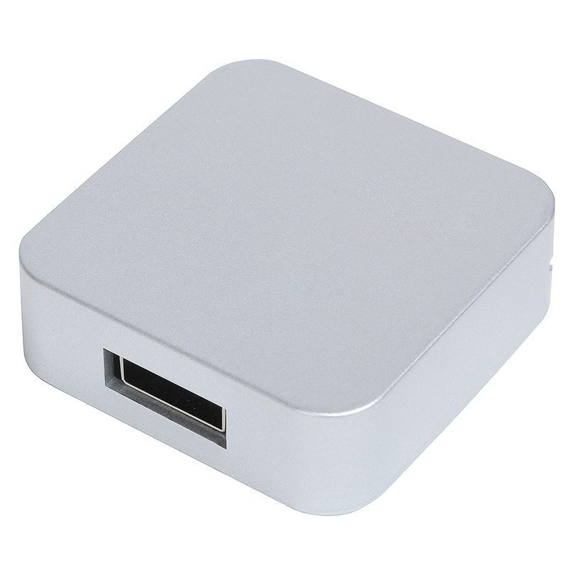 USB flash-карта «Akor» (8Гб),серебристая, 4х4х1,3см,пластик - фото