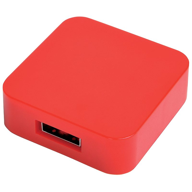 USB flash-карта «Akor» (8Гб),красная, 4х4х1,3см,пластик - фото