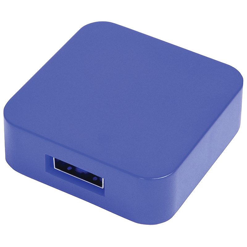 USB flash-карта «Akor» (8Гб),синяя, 4х4х1,3см,пластик - фото