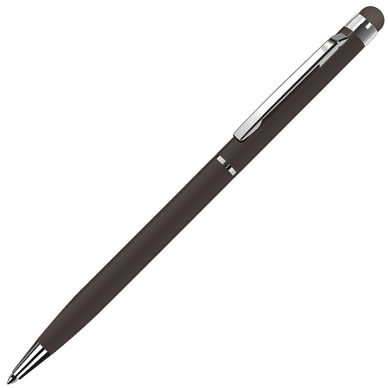 TOUCHWRITER, ручка шариковая со стилусом для сенсорных экранов, черный/хром, металл - фото