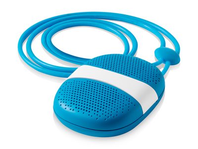 Колонка «Amulet» с функцией Bluetooth®, светло-синий/белый - фото