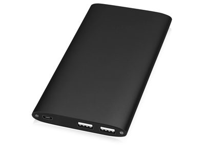 Портативное зарядное устройство с 2-мя USB-портами, 8000 mAh, черный - фото