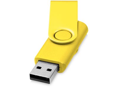 Флеш-карта «Rotate Metallic» USB 2.0 на 2 Gb, желтый ( 2Gb )  (Копия) - фото
