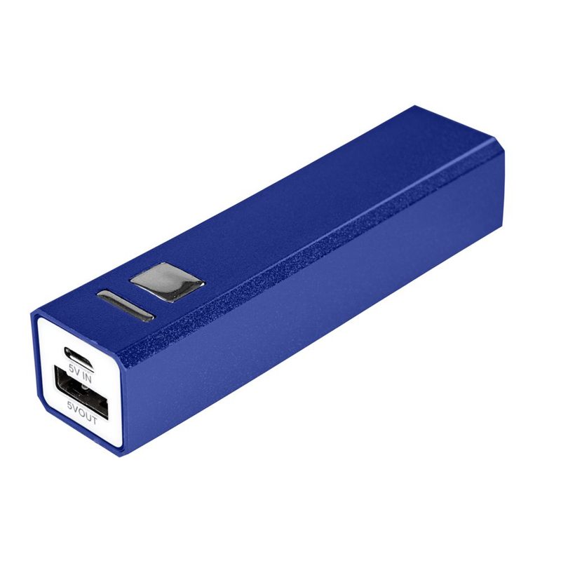 Универсальный внешний аккумулятор Alum 2800 mAh, синий - фото