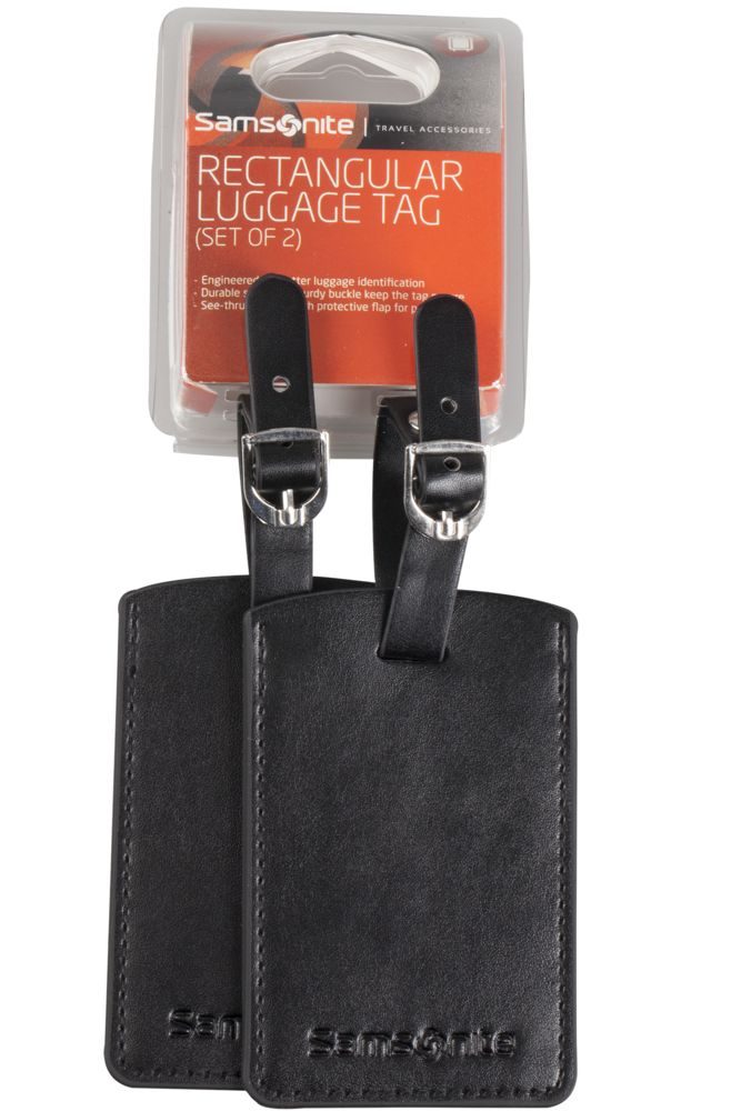 Набор из 2 бирок Luggage Accessories, черный - фото