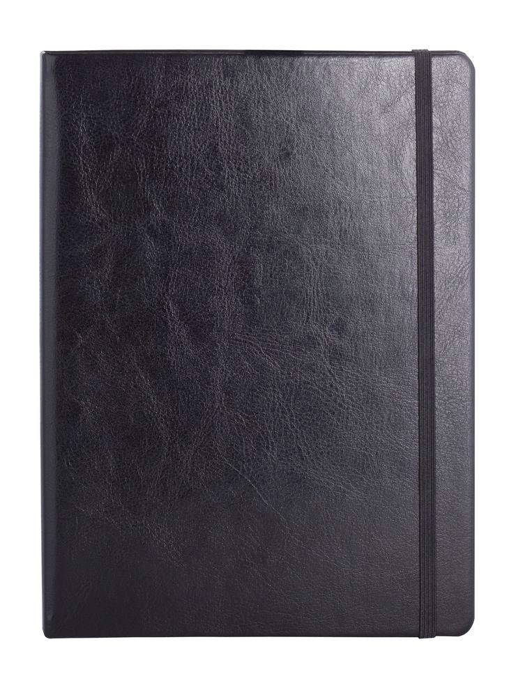 Записная книжка Freenote, в клетку, черная - фото