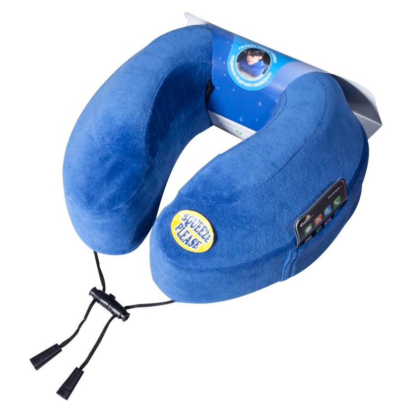 Подушка под шею для путешествий CaBeau Evolution pillow, синяя - фото