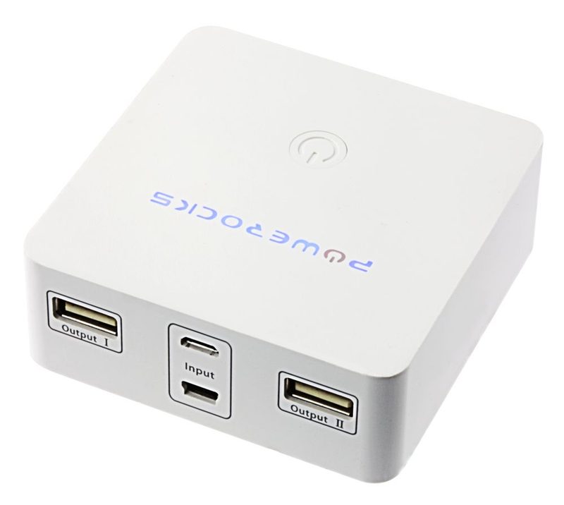 Универсальный внешний аккумулятор Stone-3 7800 mAh, белый - фото