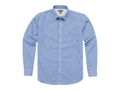 Рубашка «Net» мужская с длинным рукавом, синий ( 2XL ) - фото