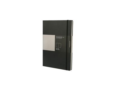 Записная книжка Moleskine Folio (нелинованный), A4, черный - фото