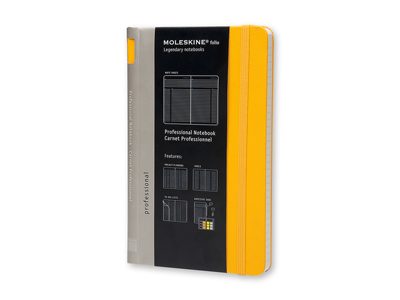 Записная книжка Moleskine Professional, Large (13х21см), оранжевый - фото