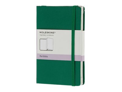 Папка Moleskine Portfolio (с кармашками), Pocket (9х14см), зеленый - фото