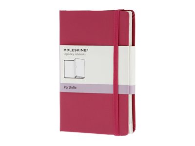 Папка Moleskine Portfolio (с кармашками), Pocket (9х14см), розовый - фото
