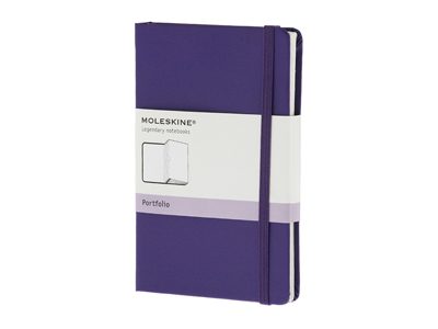 Папка Moleskine Portfolio (с кармашками), Pocket (9х14см), фиолетовый - фото