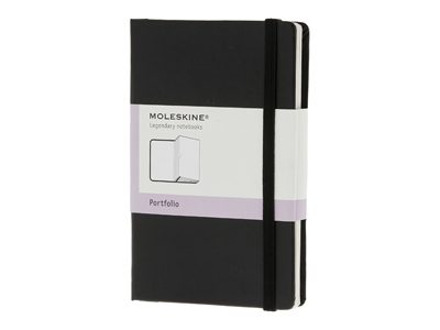 Папка Moleskine Portfolio (с кармашками), Pocket (9х14см), черный - фото