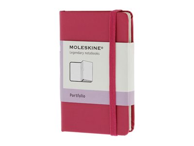 Папка Moleskine Portfolio (с кармашками), ХSmall (6,5×10,5см), розовый - фото