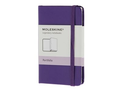 Папка Moleskine Portfolio (с кармашками), ХSmall (6,5×10,5см), фиолетовый - фото