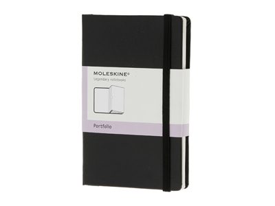Папка Moleskine Portfolio (с кармашками), ХSmall (6,5×10,5см), черный - фото