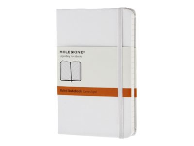 Записная книжка Moleskine Classic (в линейку), Pocket (9х14 см), белый - фото