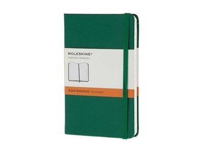 Записная книжка Moleskine Classic (в линейку), Pocket (9х14 см), зеленый - фото