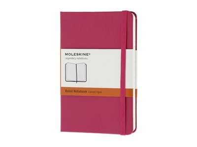 Записная книжка Moleskine Classic (в линейку), Pocket (9х14 см), розовый - фото