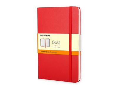 Записная книжка Moleskine Classic (в линейку), Pocket (9х14 см), красный - фото