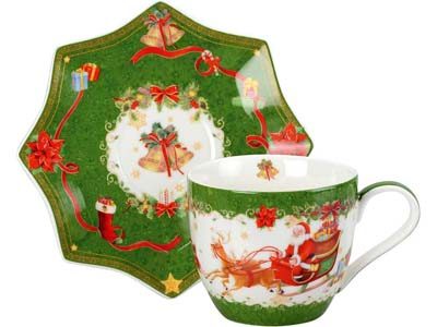 Чайная пара зеленая - фото