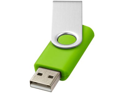Флеш-карта «Rotate» USB 2.0 на 2 Гб, лайм ( 2Gb ) - фото